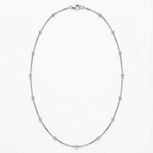 Celeste Beaded Silver Chain