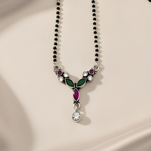 Leaf Gem Drop Mangalsutra