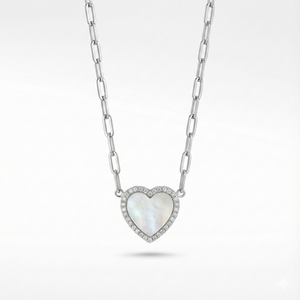 Mother-of-Pearl Heart Pendant